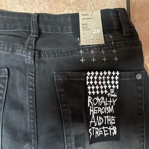 Ksubi Black Skinny Jeans with Distinctive Back Design